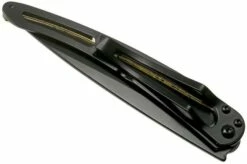 Deejo Tattoo Gold Black 37g, Yellow Gold Gilded, Lion 1GM000022 Pocket Knife -KNIVESANDTOOLS Sales DJ1GM000022 05 deejo