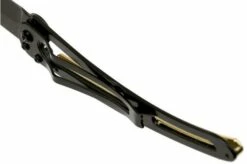 Deejo Tattoo Gold Black 37g, Yellow Gold Gilded, Lion 1GM000022 Pocket Knife -KNIVESANDTOOLS Sales DJ1GM000022 06 deejo