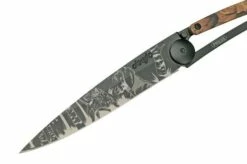 Deejo Tattoo 37g Brown Camo Hunting Day, 1GM000028, Pocket Knife -KNIVESANDTOOLS Sales DJ1GM000028 03 deejo