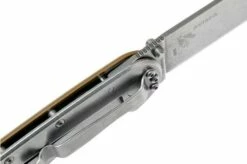 ESEE Avispa Pocket Knife, Stonewashed D2 Blade, Coyote Brown Handle BRK1302CB -KNIVESANDTOOLS Sales EE AVISPA CB D2 06 esee knives