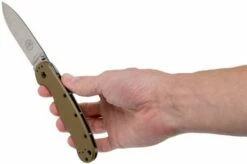 ESEE Avispa Pocket Knife, Stonewashed D2 Blade, Coyote Brown Handle BRK1302CB -KNIVESANDTOOLS Sales EE AVISPA CB D2 08 esee knives