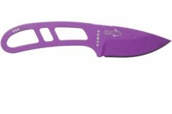 ESEE Candiru Purple CAN-PURP Neck Knife With White Sheath + Belt Clip -KNIVESANDTOOLS Sales EE CAN PURP 02 esee knives v201901