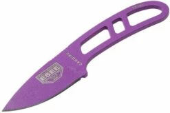 ESEE Candiru Purple CAN-PURP Neck Knife With White Sheath + Belt Clip -KNIVESANDTOOLS Sales EE CAN PURP 03 esee knives v201901
