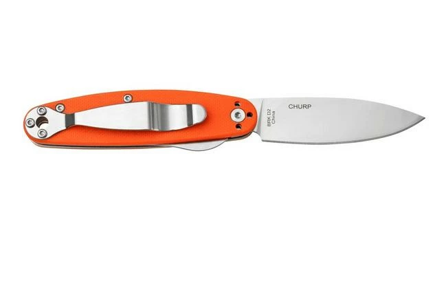 ESEE Churp EE-CH-04 D2, Orange Micarta Pocket Knife 4 ESEE Churp EE-CH-04 D2, Orange Micarta Pocket Knife - Image 2