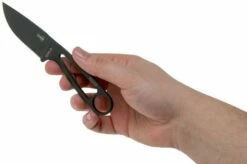 ESEE Izula Tactical Gunsmoke IZULA-TG-B Neck Knife With Black Sheath, Scales And Belt Clip -KNIVESANDTOOLS Sales EE IZULA TG 03 esee knives