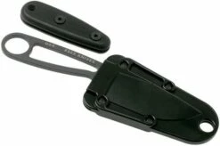 ESEE Izula Tactical Gunsmoke IZULA-TG-B Neck Knife With Black Sheath, Scales And Belt Clip -KNIVESANDTOOLS Sales EE IZULA TG 05 esee knives