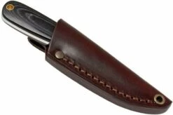 Brisa Necker 70, Black Micarta, Leather Sheath 9803 -KNIVESANDTOOLS Sales ENZ 9803 06 enzo enz 9803 06