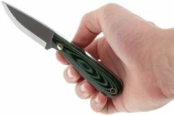 Enzo Necker 70, Green Micarta, Leather Sheath 9804 -KNIVESANDTOOLS Sales ENZ 9804 06 enzo necker 70 enz 9804 06