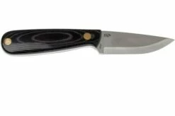 Brisa Necker 70, Black Micarta, Leather Sheath 9806