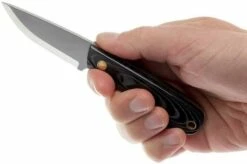 Brisa Necker 70, Black Micarta, Leather Sheath 9806 15 Brisa Necker 70, Black Micarta, Leather Sheath 9806 -KNIVESANDTOOLS Sales ENZ 9806 06 enzo necker 70 enz 9806 06