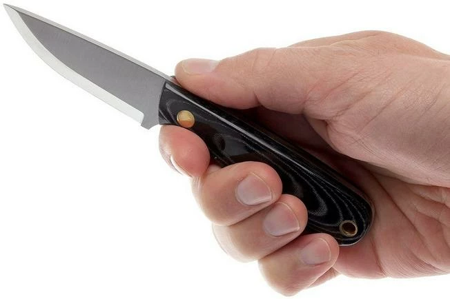 Brisa Necker 70, Black Micarta, Leather Sheath 9806 8 Brisa Necker 70, Black Micarta, Leather Sheath 9806 - Image 6