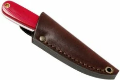 Brisa Necker 70 Alice, Red Micarta, Leather Sheath 9819 -KNIVESANDTOOLS Sales ENZ 9819 07 enzo enz 9819 07