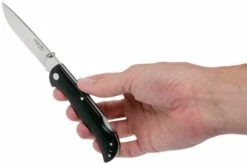 Fox 500 Black G10 Pocket Knife -KNIVESANDTOOLS Sales FO500B 08 fox knives