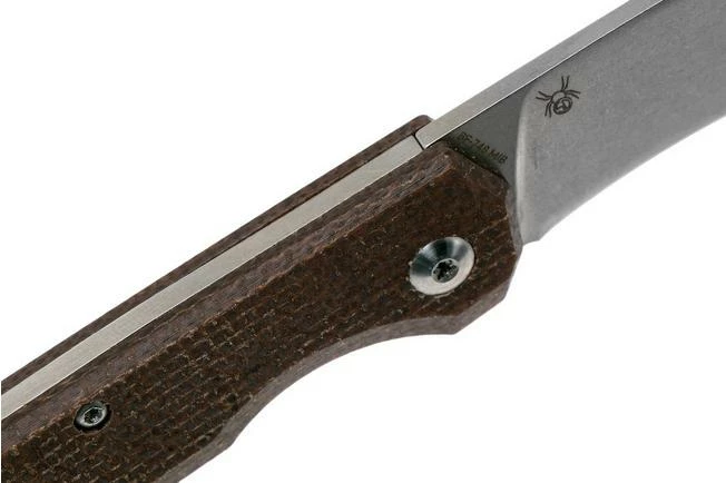 Fox Black Fox Ciol Folding Knife BF-748MIB Dark Brown Micarta Pocket Knife, Denis Simonutti Design 8 Fox Black Fox Ciol Folding Knife BF-748MIB Dark Brown Micarta Pocket Knife, Denis Simonutti Design - Image 6