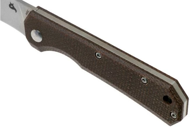 Fox Black Fox Ciol Folding Knife BF-748MIB Dark Brown Micarta Pocket Knife, Denis Simonutti Design 9 Fox Black Fox Ciol Folding Knife BF-748MIB Dark Brown Micarta Pocket Knife, Denis Simonutti Design - Image 7