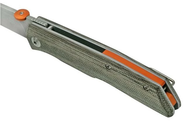 Fox Knives The Sicilian, Satin Green Micarta FX-525MI Pocket Knife, Bob Terzuola Design 9 Fox Knives The Sicilian, Satin Green Micarta FX-525MI Pocket Knife, Bob Terzuola Design - Image 7