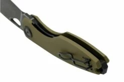 Fox Chilin FX-530-ALOD, PTFE Black Stonewashed N690, OD Green Aluminum Pocket Knife, Jesper Voxnaes Design -KNIVESANDTOOLS Sales FOFX 530 ALOD 04 fox