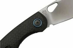 Fox Chilin FX-530-CF Satin M398, Carbon Fiber Pocket Knife, Jesper Voxnaes Design -KNIVESANDTOOLS Sales FOFX 530 CF 05 fox