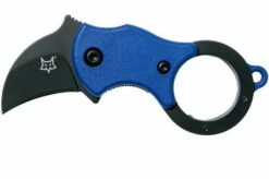 Fox Mini-KA FX-535BLB Blue & Black, Karambit Keychain Knife