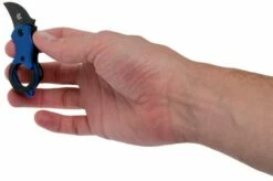 Fox Mini-KA FX-535BLB Blue & Black, Karambit Keychain Knife -KNIVESANDTOOLS Sales FOFX 535BLB 07 fox knives