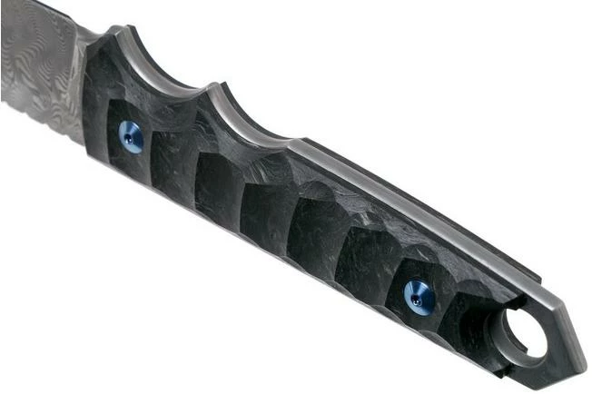 Fox Knives Ryu FX-634DCF Marble Carbon Fibre, Herringbone Damascus, Fixed Knife, Black Roc Knives Design 6 Fox Knives Ryu FX-634DCF Marble Carbon Fibre, Herringbone Damascus, Fixed Knife, Black Roc Knives Design - Image 4