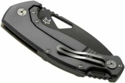 Fox El Capitan SK-02 PVD Summit Knife Co, Black PVD Pocket Knife, Tommaso Rumici Design -KNIVESANDTOOLS Sales FOSK 02PVD 04 fox knives