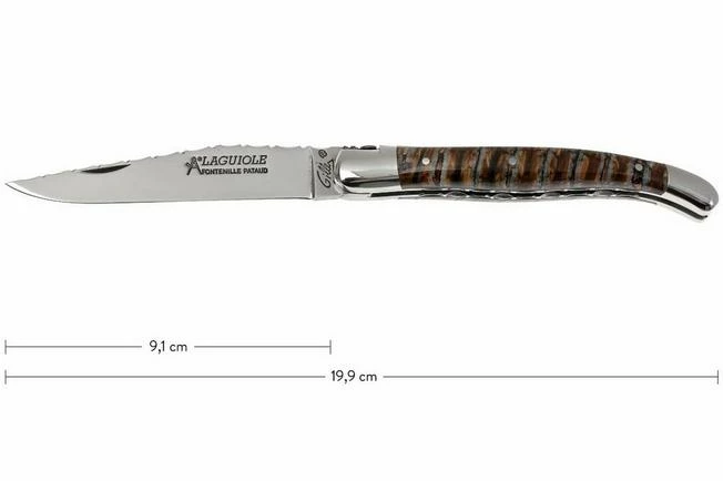 Fontenille Pataud Traditional 11 Cm, Guilloché, Mammoth Tooth, L11MMTG 3 Fontenille Pataud Traditional 11 Cm, Guilloché, Mammoth Tooth, L11MMTG