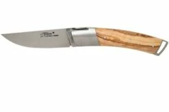 Le Thiers Gentleman Olive Wood T9O Pocket Knife By Fontenille Pataud