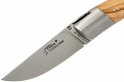 Le Thiers Gentleman Olive Wood T9O Pocket Knife By Fontenille Pataud -KNIVESANDTOOLS Sales FPT9O 03 le thiers gentleman fontenille pataud fpt9o 03