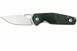 GiantMouse ACE Nimbus V3 Double Black Canvas Micarta, Tumbled Magnacut, Pocket Knife