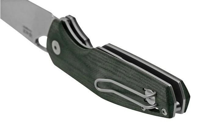 GiantMouse ACE Nimbus V3 Double Black Canvas Micarta, Tumbled Magnacut, Pocket Knife 6 GiantMouse ACE Nimbus V3 Double Black Canvas Micarta, Tumbled Magnacut, Pocket Knife - Image 4