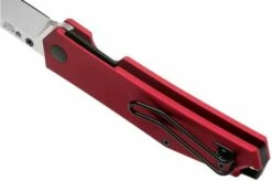 GiantMouse ACE Clyde Red Aluminum Pocket Knife, Ansø En Voxnaes Design -KNIVESANDTOOLS Sales GMCLYDE RED ALU 05 giantmouse