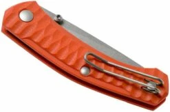 GiantMouse ACE Iona G10 Orange, Tumbled Pocket Knife, Ansø En Voxnaes Design -KNIVESANDTOOLS Sales GMIONA G10 ORG 04 giant mouse