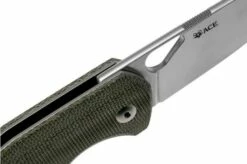 GiantMouse ACE Nimbus V2 Green Canvas Micarta Pocket Knife, Ansø And Voxnaes Design -KNIVESANDTOOLS Sales GMNIMBUS03 06 giantmouse