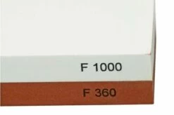 Helle Sharpening Stone L 300311 Sharpening Stone Grain 360/1000, Leather Sheath -KNIVESANDTOOLS Sales HE300311 03 helle