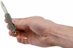 The James Brand Elko, Od Green Micarta + Satin Pocket Knife -KNIVESANDTOOLS Sales JAKELK103127 00 06 the james brand