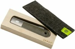 The James Brand The Wayland, OD Green Micarta, Stainless KN115127-00 Pocket Knife 18 The James Brand The Wayland, OD Green Micarta, Stainless KN115127-00 Pocket Knife -KNIVESANDTOOLS Sales JAKN115127 00 08 the james brand