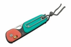 The James Brand The Redstone, Coral Turquoise + Satin, Serrated, Pocket Knife -KNIVESANDTOOLS Sales JAKN118161 01 07 jamesbrand