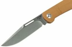 J.E. Made Lanny's Clip, Brown G10, D2 Slipjoint Pocket Knife -KNIVESANDTOOLS Sales JM LAC D2 BR 03 jemade