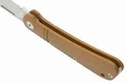 J.E. Made Lanny's Clip, Brown G10, D2 Slipjoint Pocket Knife -KNIVESANDTOOLS Sales JM LAC D2 BR 07 jemade