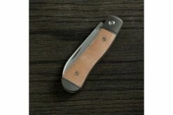 Jack Wolf K9 Jack, Natural Canvas Micarta K9-01-NAT Slipjoint Pocket Knife -KNIVESANDTOOLS Sales JW K9 01 NAT 02 jackwolf