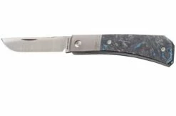 Jack Wolf Pioneer Jack PIONE-01-DM-BL Fat Carbon Dark Matter Blue, Slipjoint Pocket Knife