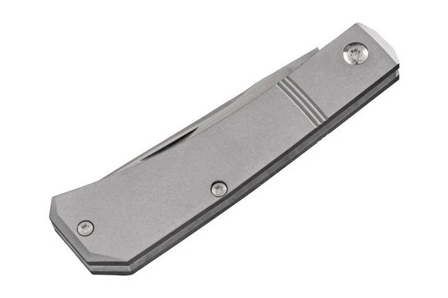 Jack Wolf Pioneer Jack PIONE-01-TI-SM Titanium Smooth, Slipjoint Pocket Knife 5 Jack Wolf Pioneer Jack PIONE-01-TI-SM Titanium Smooth, Slipjoint Pocket Knife - Image 3