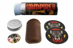 Jack Wolf Vampire Jack VAMPI-02-TI-JIGGED Jigged Titanium Hand Satin, Slipjoint Pocket Knife -KNIVESANDTOOLS Sales JW VAMPI 02 TI JIGGED 07 jackwolf