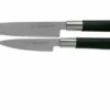 Kai Wasabi Black Two-piece Knife Set, Paring Knife And Utility Knife -KNIVESANDTOOLS Sales KA67 W20 01 kai wasabi