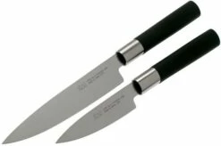 Kai Wasabi Black Two-piece Knife Set, Paring Knife And Utility Knife -KNIVESANDTOOLS Sales KA67 W20 03 kai wasabi