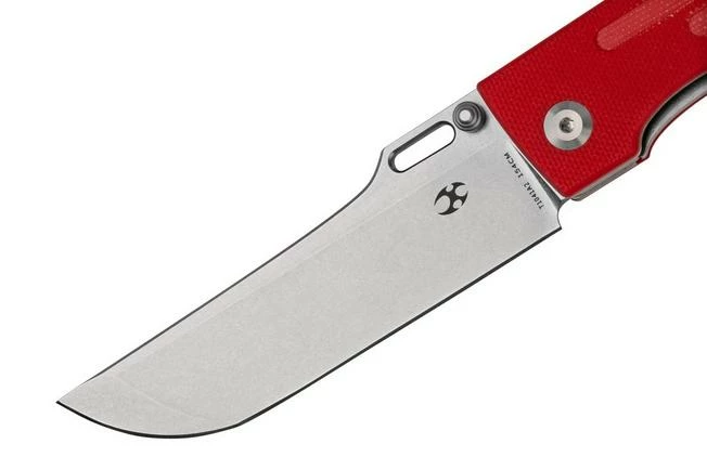 Kansept Reedus T1041A2 Stonewashed, Red G10 Pocket Knife, Dmitry Osarenko Design 5 Kansept Reedus T1041A2 Stonewashed, Red G10 Pocket Knife, Dmitry Osarenko Design - Image 3
