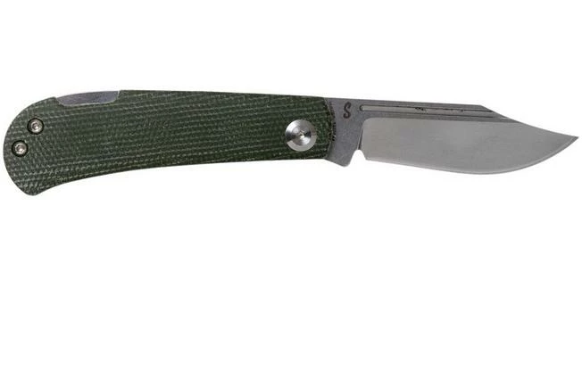 Kansept Wedge T2026B4 Green Micarta Pocket Knife, Nick Swan Design 4 Kansept Wedge T2026B4 Green Micarta Pocket Knife, Nick Swan Design - Image 2