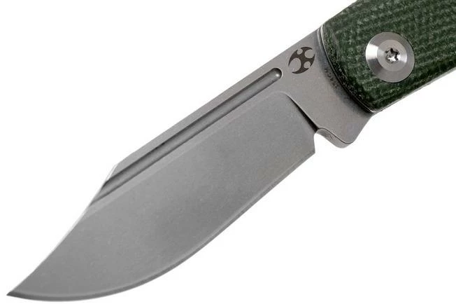 Kansept Wedge T2026B4 Green Micarta Pocket Knife, Nick Swan Design 5 Kansept Wedge T2026B4 Green Micarta Pocket Knife, Nick Swan Design - Image 3