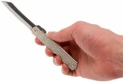 Higonokami Pocket Knife 7,4 Cm SPE1, SK-carbon Fiber, Silver/gold -KNIVESANDTOOLS Sales KT HIGO SPE1 08 higonokami kt higo spe1 08